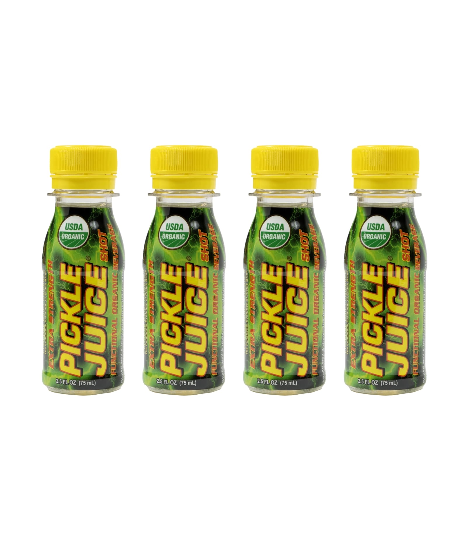 Pickle Juice bottle with natural ingredients and electrolyte-rich formula